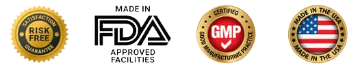 Synacept GMP Certified Manufacturing & Quality Assurance Badges